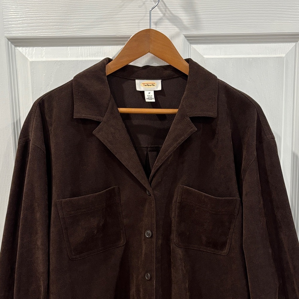 Talbots Brown Shirt Jacket